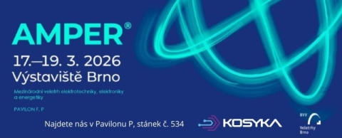 Veletrh AMPER 2026, 17.-19. března - PŘIJĎTE NÁS NAVŠTÍVIT!
