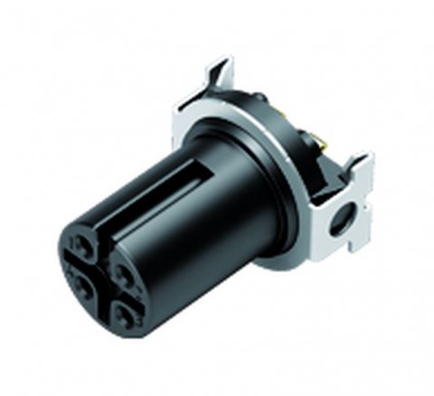 M12 Female receptacle, Contacts: 5, unshielded, SMT, IP67, for SMT