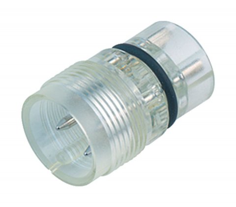 M18 Male receptacle, Contacts: 4, unshielded, solder, IP67