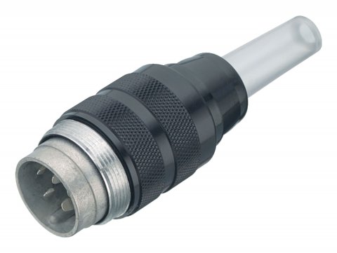 M25 Male cable connector, Contacts: 12, 5.0-8.0 mm, shieldable, solder, IP40