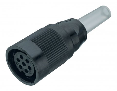 Bayonet Female cable connector, Contacts: 12, 5.0-8.0 mm, shieldable, solder, IP40