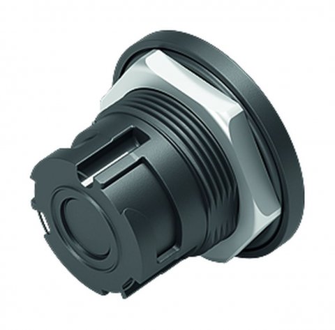 Bayonet Female panel mount connector, Contacts: 8, unshielded, solder, IP67 when unplugged as well, front fastened