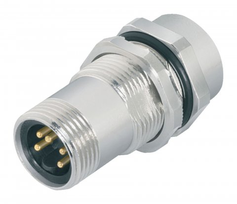 7/8" Lead-through for control cabinet, Contacts: 5, unshielded, pluggable, IP67, VDE