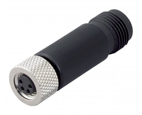 M12 Adapter, Contacts: 4, unshielded, pluggable, IP67