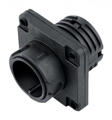 Bayonet Male panel mount connector, Contacts: 4+PE, unshielded, crimping (Crimp contacts must be ordered separately), IP68/IP69K, UL, VDE