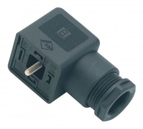 Female power connector, Contacts: 2+PE, 8.0-10.0 mm, unshielded, screw clamp, IP40 without seal, UL, ESTI+, VDE