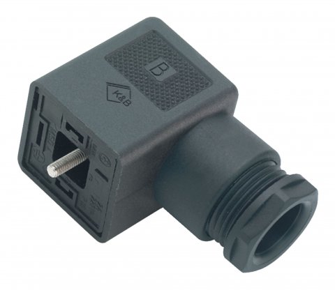 Female power connector, Contacts: 2+PE, 8.0-10.0 mm, unshielded, screw clamp, IP40 without seal, VDE, ESTI+