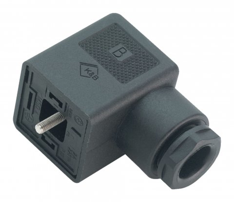 Female power connector, Contacts: 2+PE, 3.0-10.0 mm, unshielded, screw clamp, IP40 without seal, VDE, ESTI+