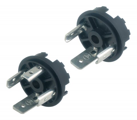 Male power connector, Contacts: 2+PE, unshielded, solder, IP40 without seal, VDE, ESTI+