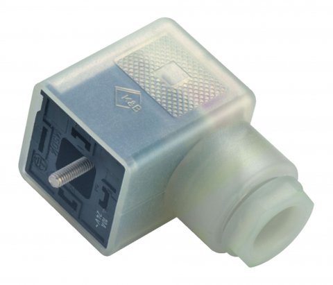 Female power connector, Contacts: 2+PE, 6.0-8.0 mm, unshielded, screw clamp, IP40 without seal, Circuit P40, with LED PNP