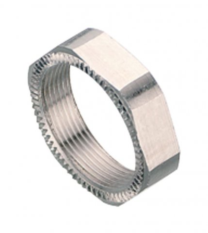 M9 IP67 - Hex nut with 2mm knurl