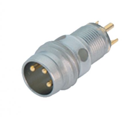 M8 Male receptacle, Contacts: 3, unshielded, solder, IP65