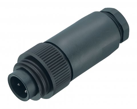 RD24 Male cable connector, Contacts: 6+PE, 8.0-10.0 mm, unshielded, crimping (Crimp contacts must be ordered separately), IP67, PG 11