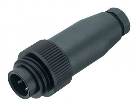 RD24 Male cable connector, Contacts: 3+PE, 6.0-9.0 mm, unshielded, screw clamp, IP67, PG 9