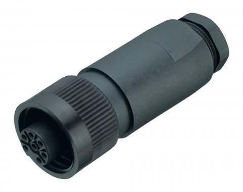 RD24 Female cable connector, Contacts: 3+PE, 8.0-10.0 mm, unshielded, screw clamp, IP67, PG 11