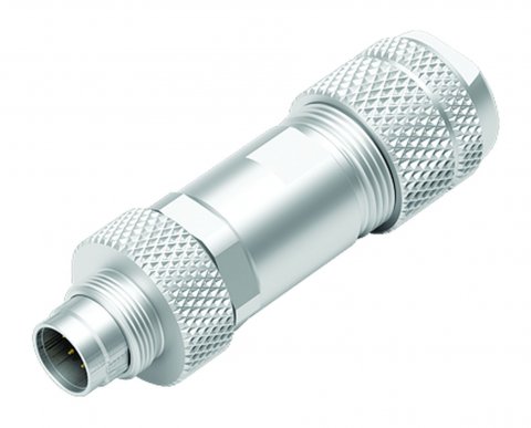 M9 Male cable connector, Contacts: 8, 4.0-5.5 mm, shieldable, solder, IP67