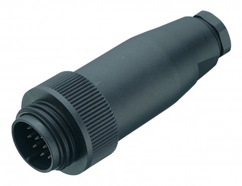 RD30 Male cable connector, Contacts: 12+PE, 10.0-12.0 mm, unshielded, solder, IP65