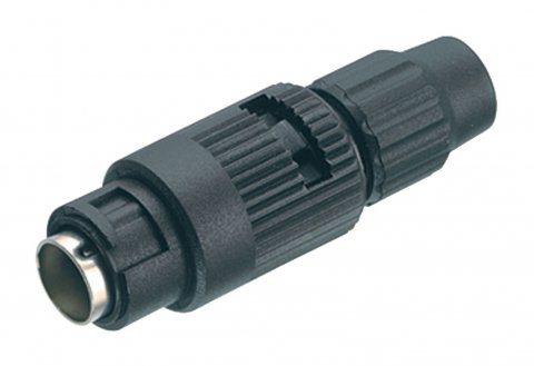 Bayonet Male cable connector, Contacts: 2, 3.0-4.0 mm, unshielded, solder, IP40