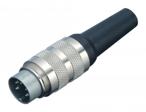 M16 Male cable connector, Contacts: 2 (02-a), 4.0-6.0 mm, shieldable, solder, IP40