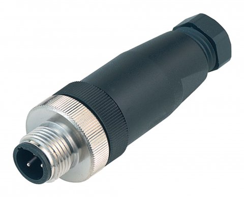 1/2 UNF Male cable connector, Contacts: 2+PE, 6.0-8.0 mm, unshielded, screw clamp, IP67, UL