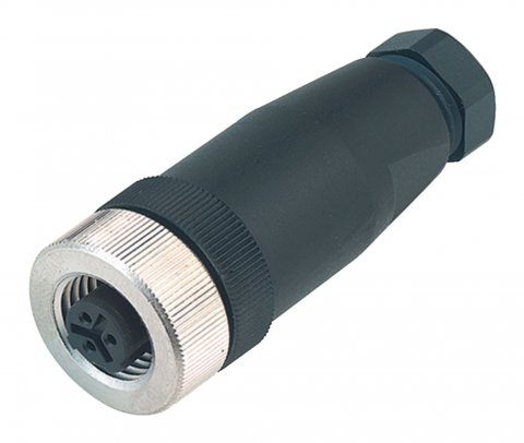 1/2 UNF Female cable connector, Contacts: 2+PE, 6.0-8.0 mm, unshielded, screw clamp, IP67, UL