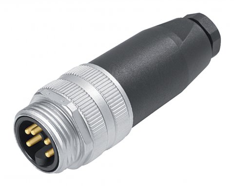 7/8" Male cable connector, Contacts: 2+PE, 6.0-8.0 mm, unshielded, screw clamp, IP67, UL, VDE