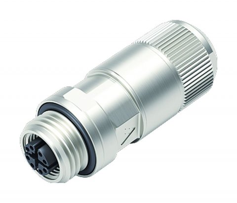 M12 Female cable connector, Contacts: 8, 5.5-9.0 mm, shieldable, IDC, IP67