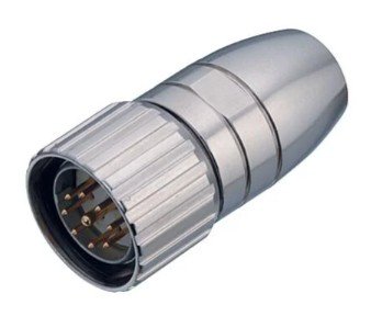 M23 Male cable connector, Contacts: 6, 6.0-10.0 mm, shieldable, solder, IP67