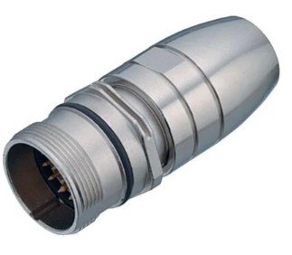 M23 Male coupling connector, Contacts: 6, 6.0-10.0 mm, shieldable, solder, IP67