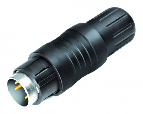 Push Pull Male cable connector, Contacts: 3, 4.0-8.0 mm, shieldable, solder, IP67