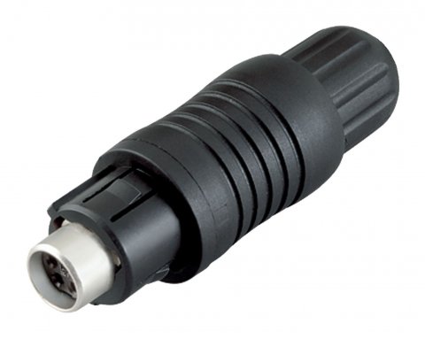 Push Pull Female cable connector, Contacts: 3, 3.5-5.0 mm, shieldable, solder, IP67