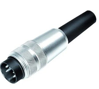 M16 Male cable connector, Contacts: 3 (03-a), 3.0-6.0 mm, unshielded, solder, IP40, Special clamp, Lot size 250