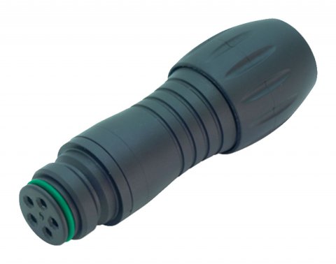 Snap-In Female cable connector, Contacts: 3, 6.0-8.0 mm, unshielded, solder, IP67, UL, VDE