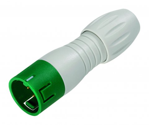 Snap-In Male cable connector, Contacts: 12, 6.0-8.0 mm, unshielded, solder, IP67