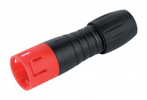 Snap-In Male cable connector, Contacts: 3, 3.5-5.0 mm, unshielded, solder, IP67, UL