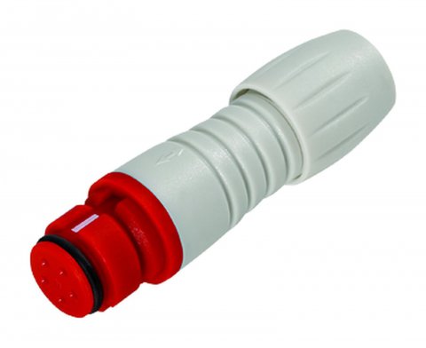 Snap-In Female cable connector, Contacts: 3, 3.5-5.0 mm, unshielded, solder, IP67