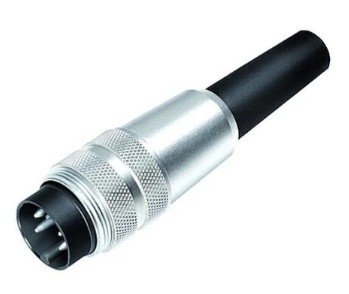 M16 Male cable connector, Contacts: 5 (05-a), 3.0-6.0 mm, unshielded, solder, IP40, Lot size 250